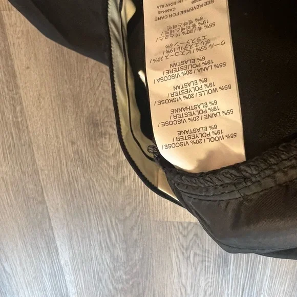 J. Crew Campbell Trouser Pants Womens Size 14 Black Wool Blend Stretch P57. - Picture 6 of 7